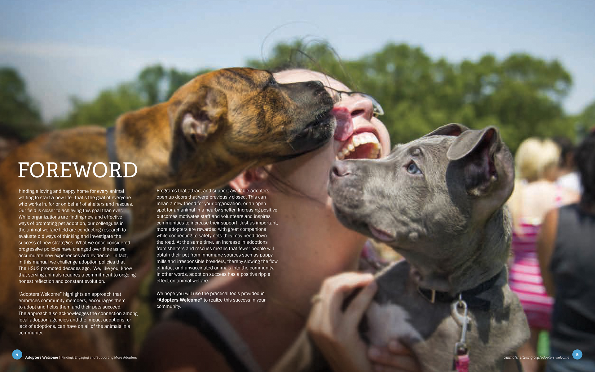 HSUS Adopters Welcome Toolkit – Inside –Foward