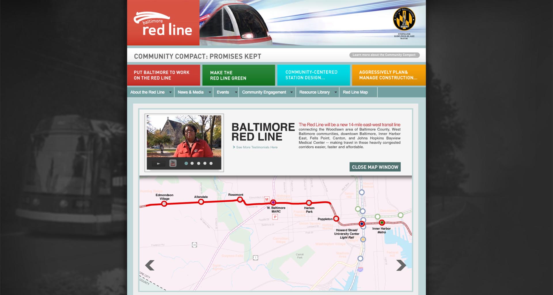 Baltimore Red Line - Web Site